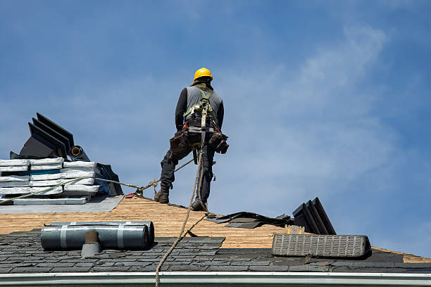 Professional Roofing technician working in Thurmond, NC
